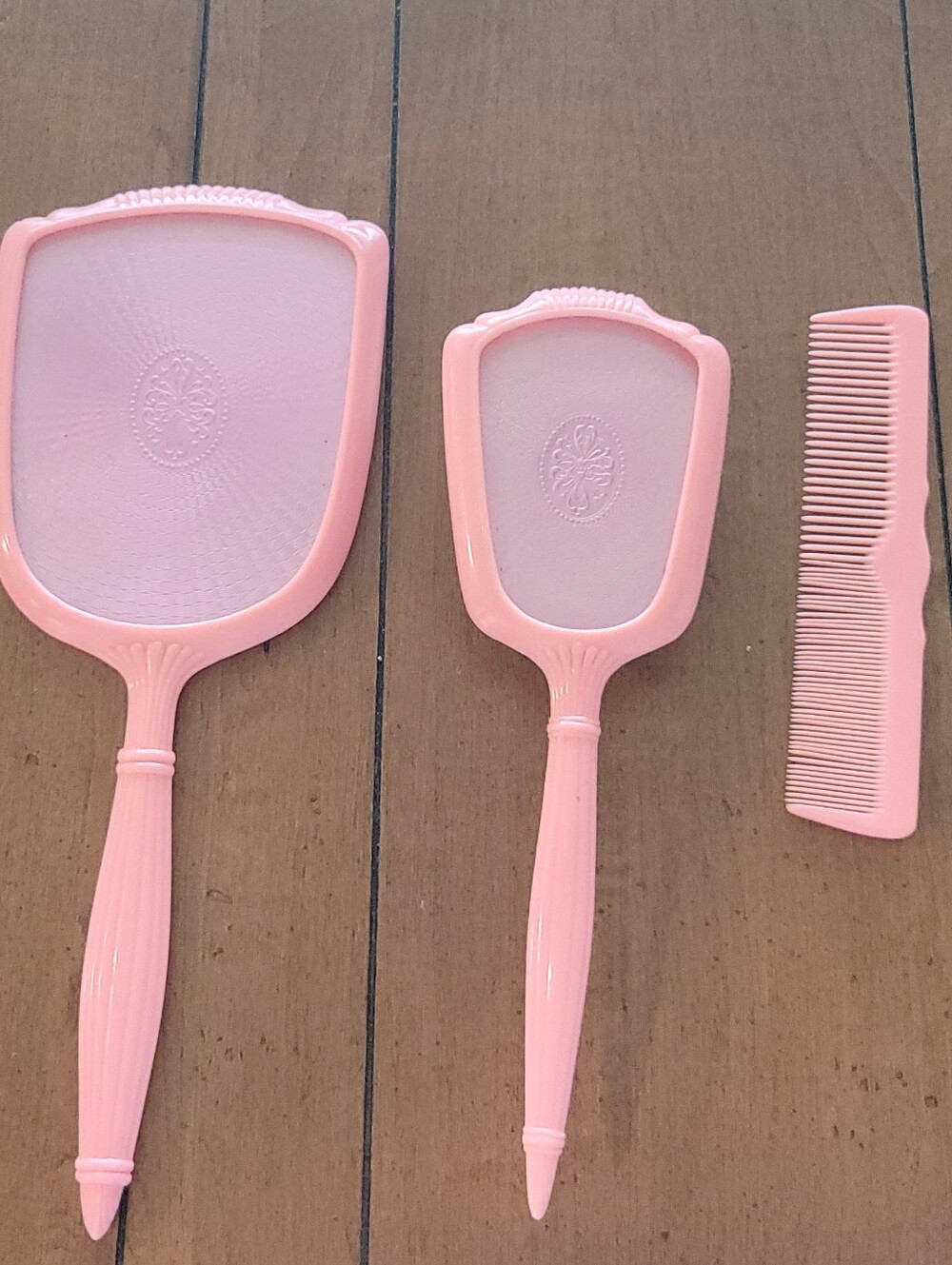 Vintage Vanity Set Mirror, Brush And Comb